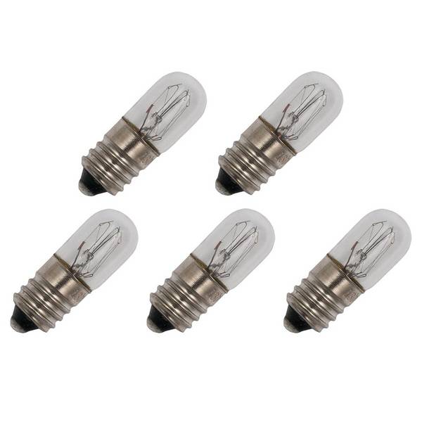 OE Lightning Signaallamp E10 vervanglamp - 2.6W 130V - 2500K Wit - T10 - 10x28mm - 20mA - Dimbaar - 5 stuks