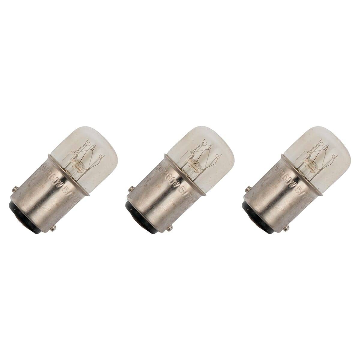 OE Lightning Signaallamp BA15D vervanglamp - 5W 130V - 2500K Wit - T16 - 16x35mm - 38mA - Dimbaar - 3 stuks-0