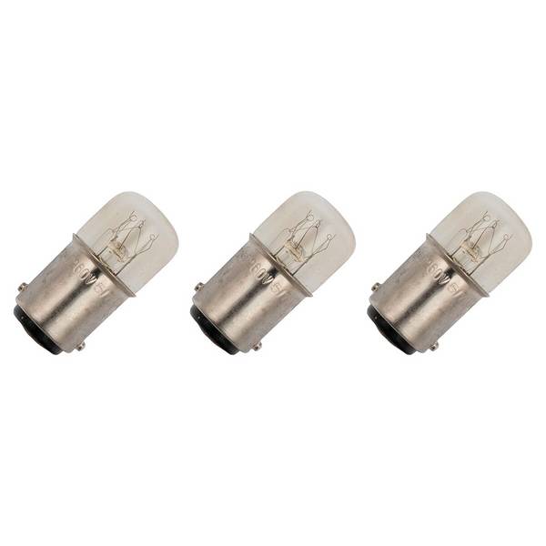 OE Lightning Signaallamp BA15D vervanglamp - 5W 130V - 2500K Wit - T16 - 16x35mm - 38mA - Dimbaar - 3 stuks