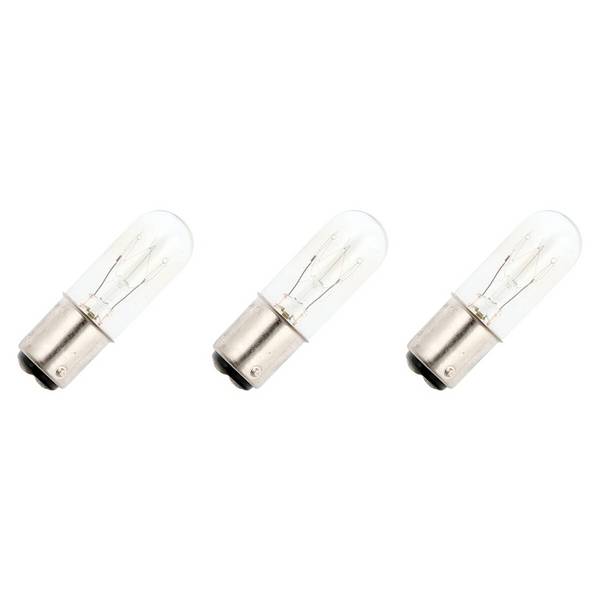 OE Lightning Signaallamp BA15D vervanglamp - 15W 130V - 2500K Wit - T16 - 16x54mm - 115mA - Dimbaar - 3 stuks