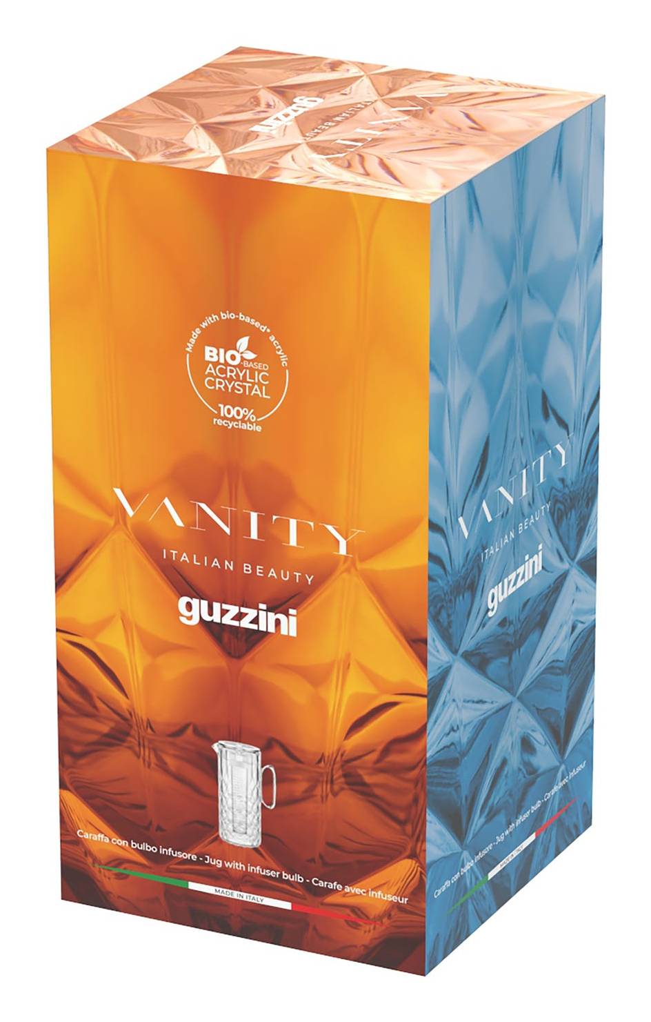 Guzzini VANITY karaf met aroma-element, helder-1