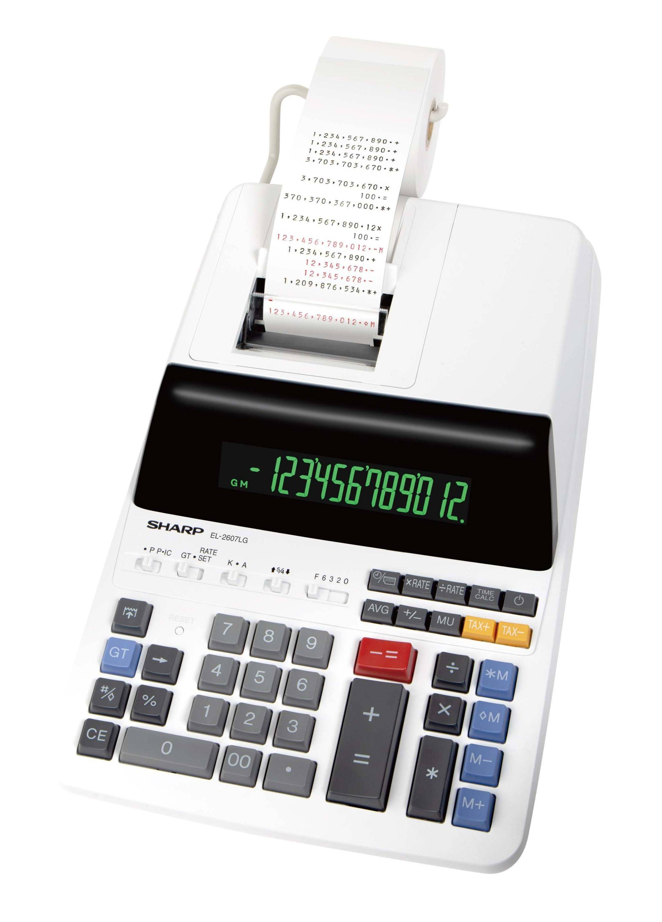 Sharp EL-2607LG Tischrechner druckend lichtgrau (SH-EL2607LG)-1