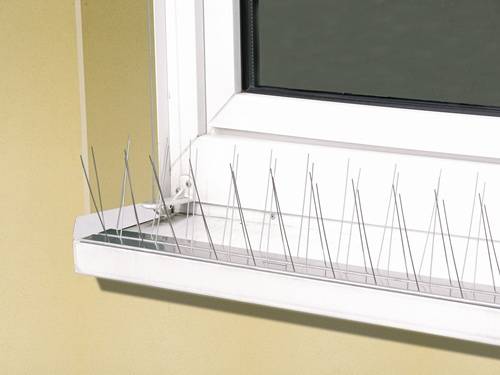 Vogel- en duivenafweer classic lengte 60 cm, 24 spikes aluminium WINDHAGER