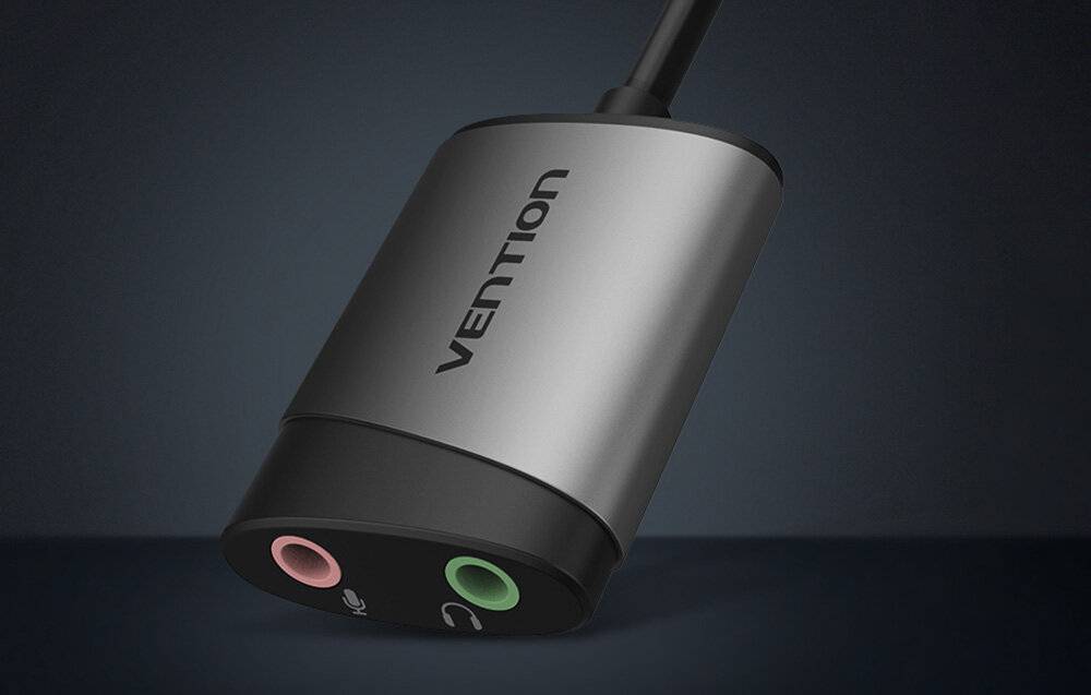 Vention USB externe geluidskaart 0,15 MB grijs metaal type-0