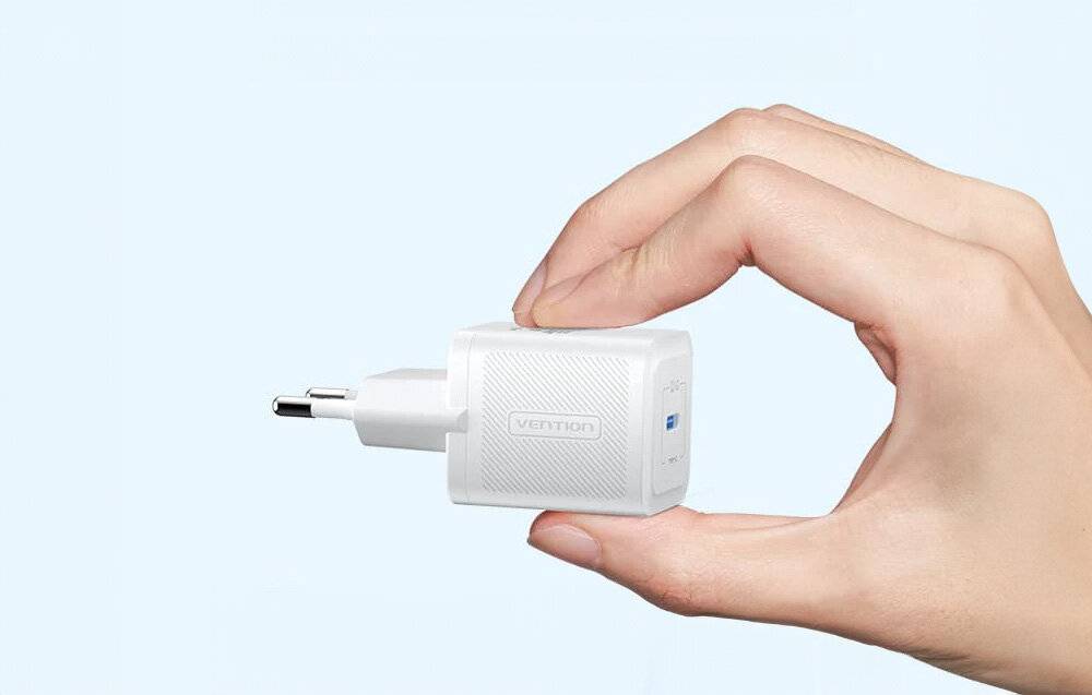 Bekroonde afbeelding voor Vention USB-C 20W GaN-oplader