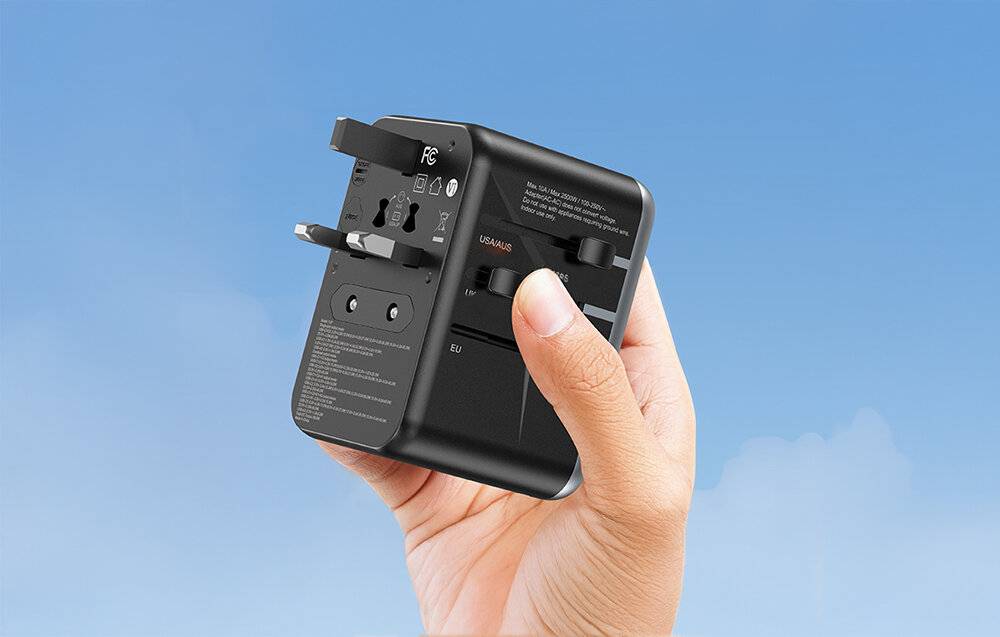 Bekroonde afbeelding voor Vention 65W GaN reisadapter en oplader 2x USB-A 2x USB-C