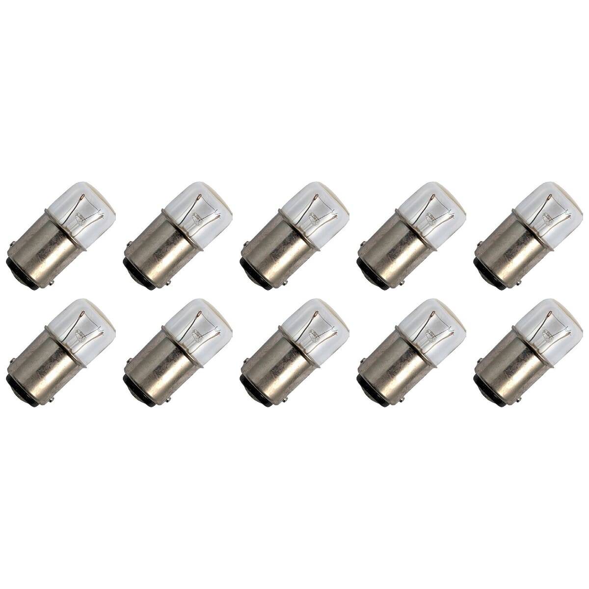 OE Lightning Signaallamp BA15D vervanglamp - 2W 6V - 2500K Wit - T16 - 16x35mm - 333mA - Dimbaar - 10 stuks-0