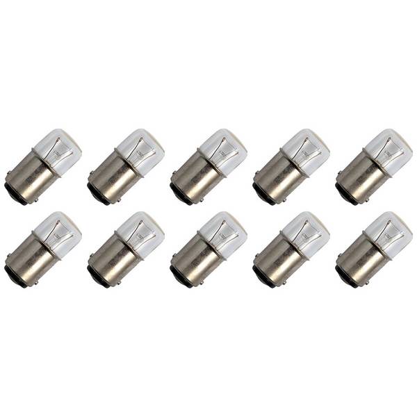 OE Lightning Signaallamp BA15D vervanglamp - 2W 6V - 2500K Wit - T16 - 16x35mm - 333mA - Dimbaar - 10 stuks