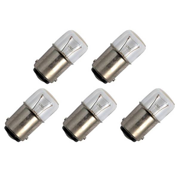 OE Lightning Signaallamp BA15D vervanglamp - 2W 6V - 2500K Wit - T16 - 16x35mm - 333mA - Dimbaar - 5 stuks