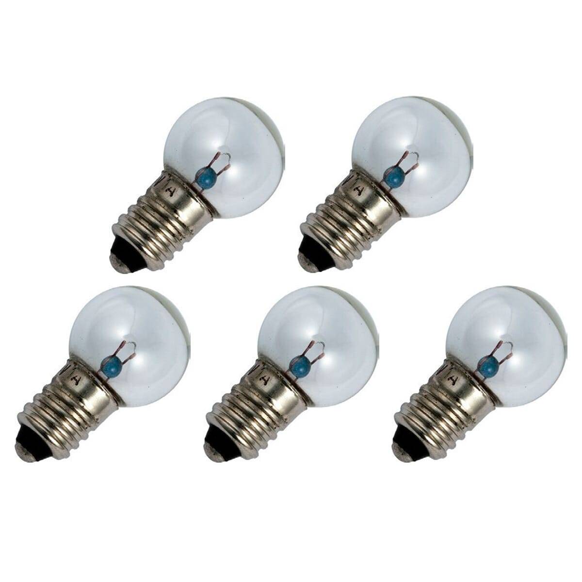 OE Lightning Signaallamp E10 vervanglamp - 0.9W 3.6V - 2500K Wit - G17 - 17x30mm - 250mA - Dimbaar - 5 stuks-0