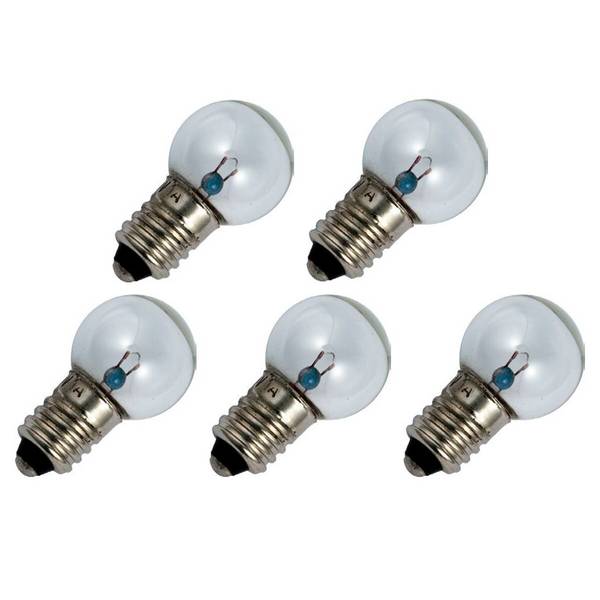 OE Lightning Signaallamp E10 vervanglamp - 0.9W 3.6V - 2500K Wit - G17 - 17x30mm - 250mA - Dimbaar - 5 stuks