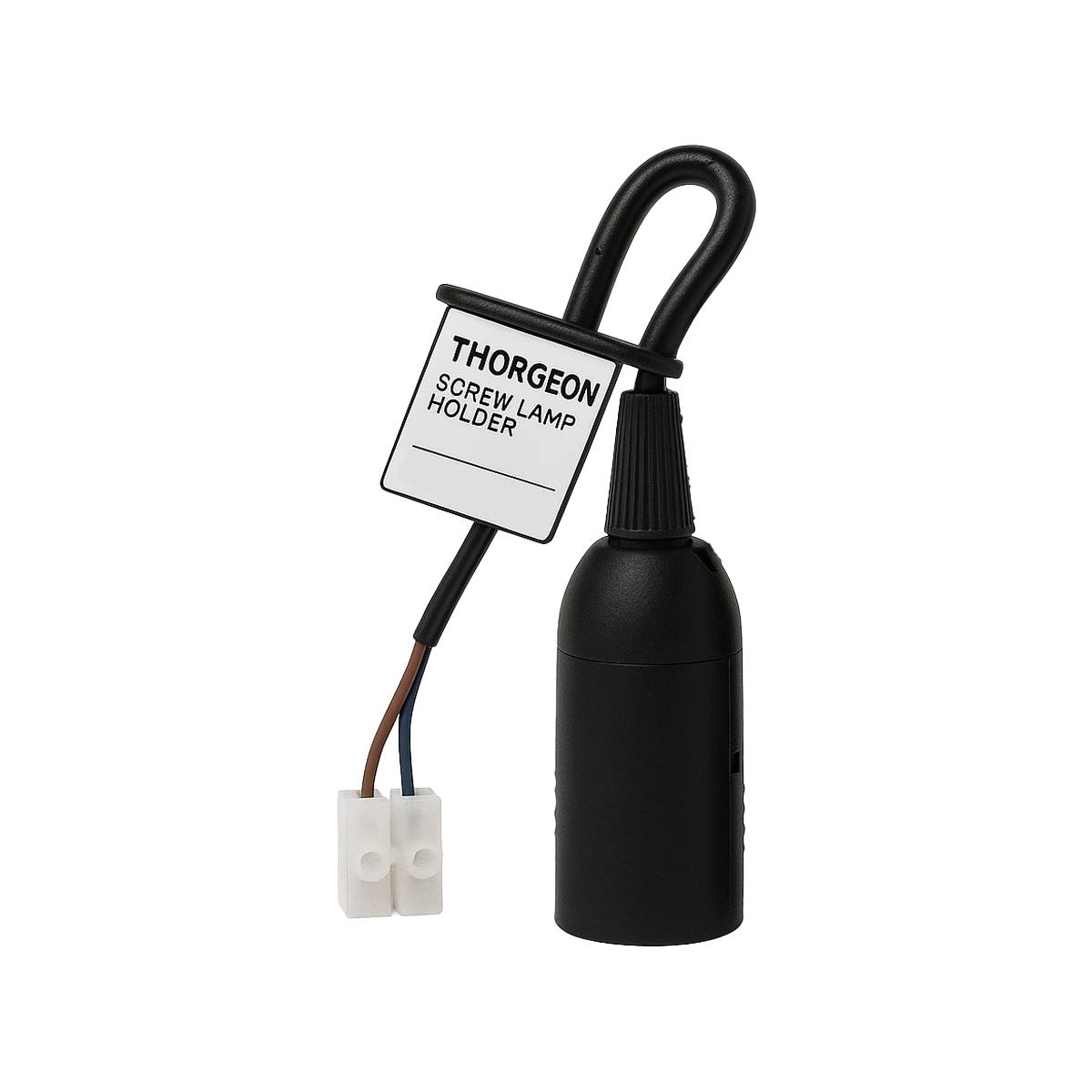 Thorgeon E27 Lamphouder - Verhuisfittingen - 230V - Zwart-0