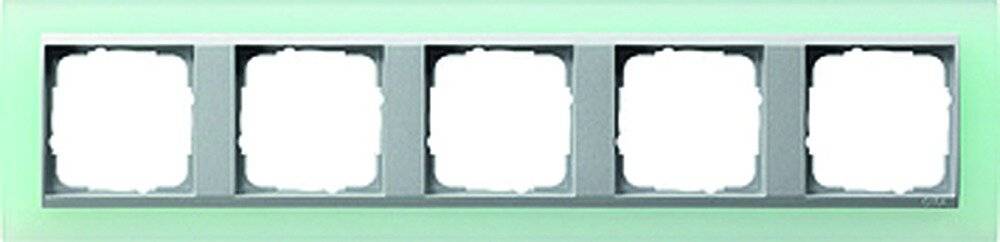 afd.r. 5-v overgangsafd.r. kl.alum. Gira Event Opaque mint-1
