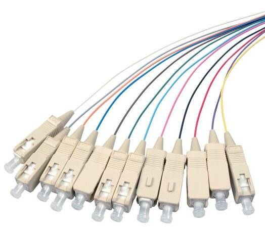 EFB fiber pigtail SC 50/125 OM4 12-kleurenset, 2m-4