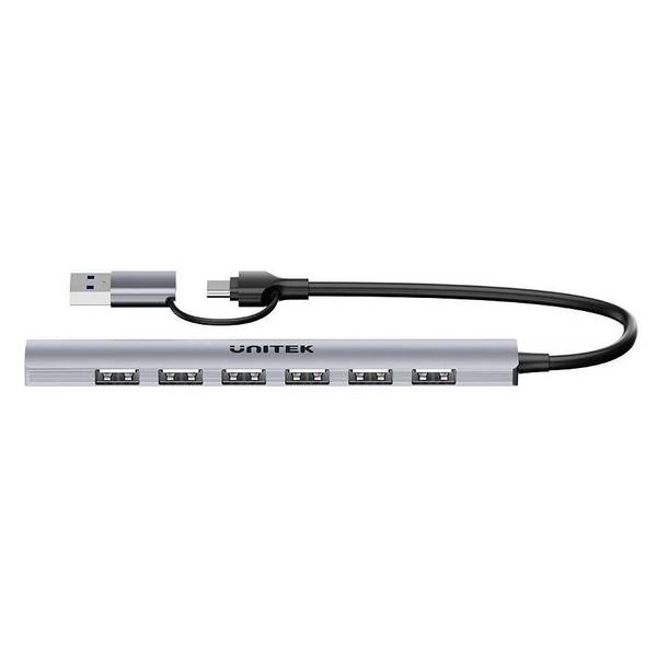 UTK Unitek H1209AGY01 USB-A 5Gbps 7in1 USB-hub