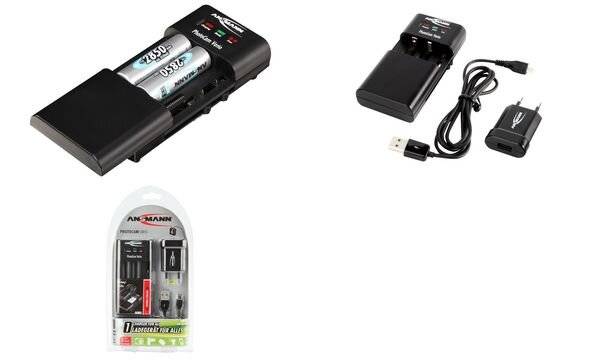 Ansmann Photocam Vario 1001-0019 Cameralader Geschikt voor batterijtype Li-ion, Li-poly, NiMH-6