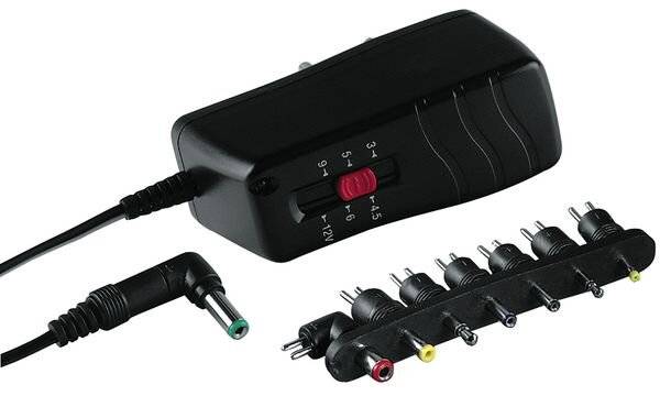 Hama 00046611 Stekkernetvoeding, instelbaar 3 V/DC, 4.5 V/DC, 5 V/DC, 6 V/DC, 9 V/DC, 12 V/DC 1000 mA-10