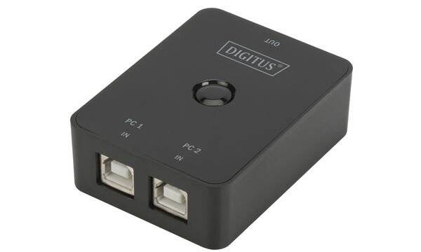 Digitus DA-70135-2 1 + 2 poorten USB 2.0-schakelaar Zwart-5