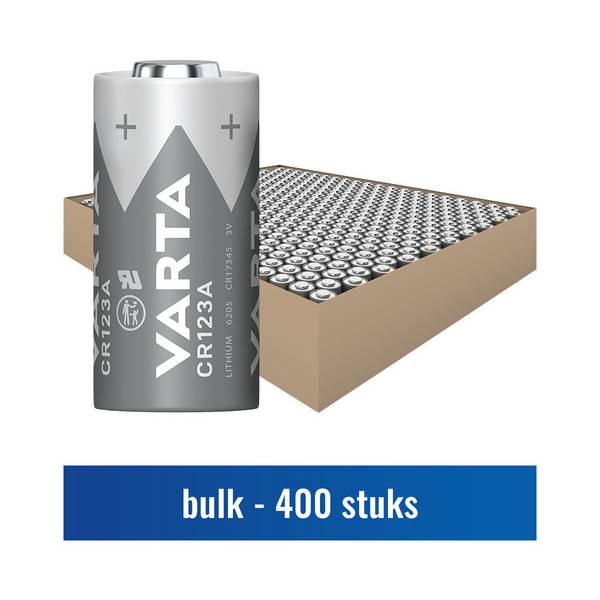 Varta lithium CR123A 3V bulk 400