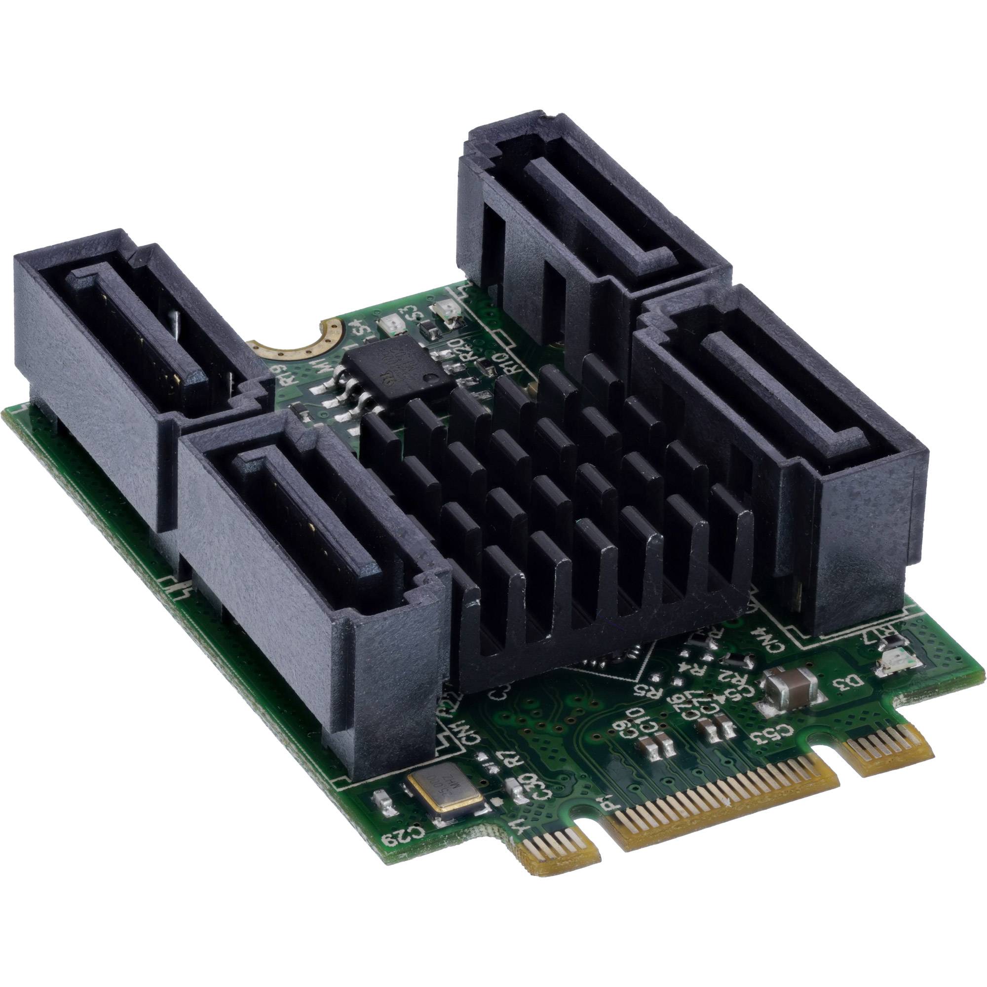 InLine® interfacekaart M.2 Key B+M naar 4x SATA-aansluiting, RAID, HyperDuo-1