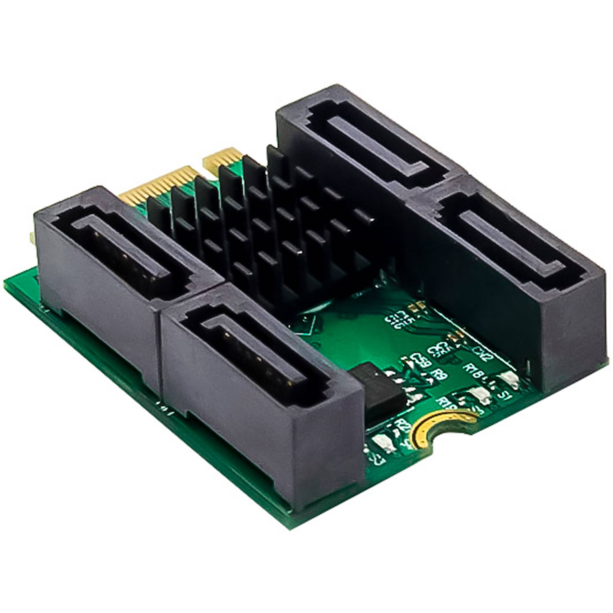 InLine® interfacekaart M.2 Key B+M naar 4x SATA-aansluiting, RAID, HyperDuo-2