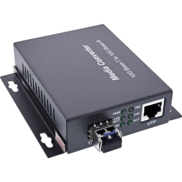 InLine® Netwerk Media Converter 10Gb/s TP naar SFP+ glasvezel (voor LC Duplex)