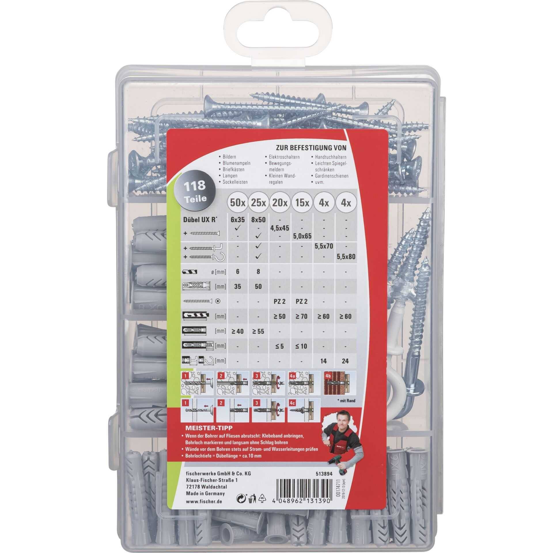Fischer MeisterBox UX + schroeven + haken-2