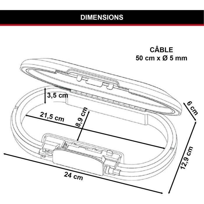 MasterLock mobiele kluis - 4 cijfers 102x45mm zwart-4