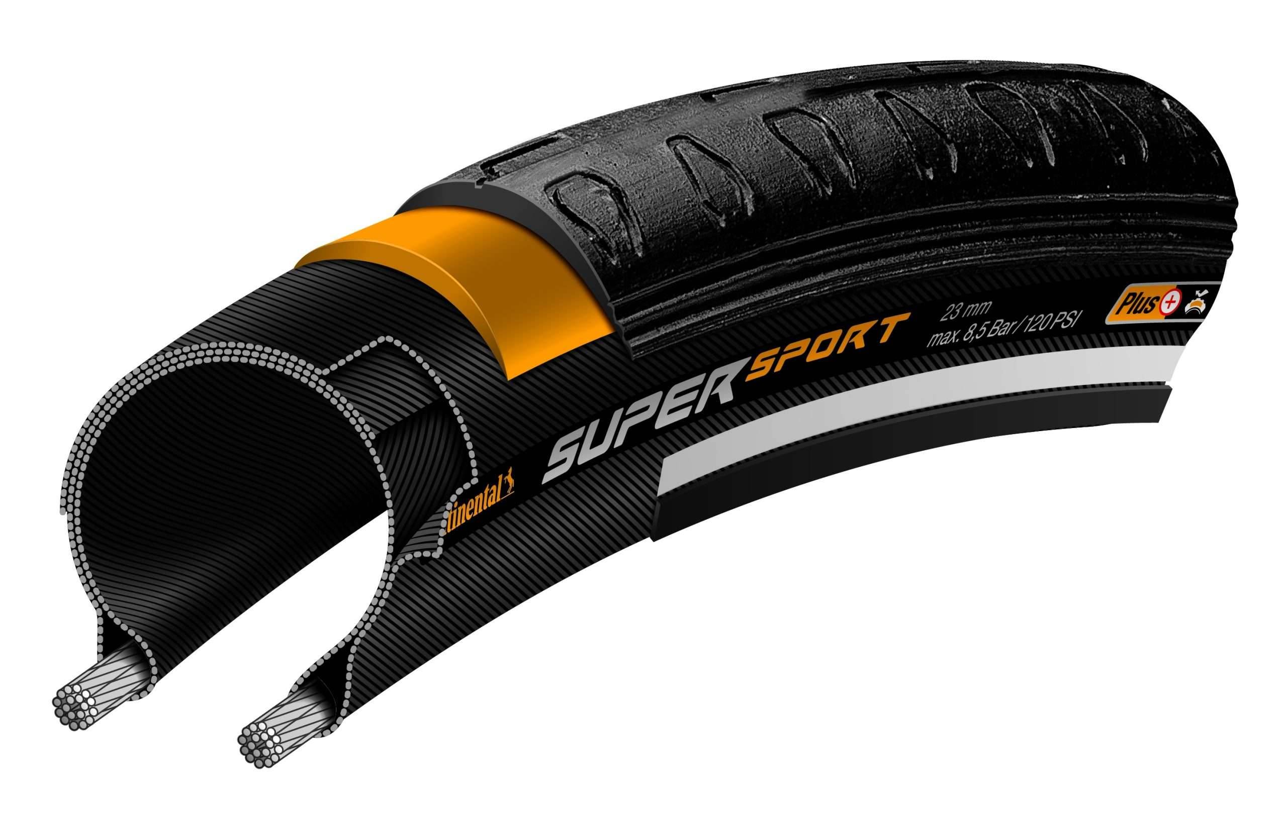 Buitenband Continental SuperSport Plus 28 x 1.00" / 25-622 - zwart-0