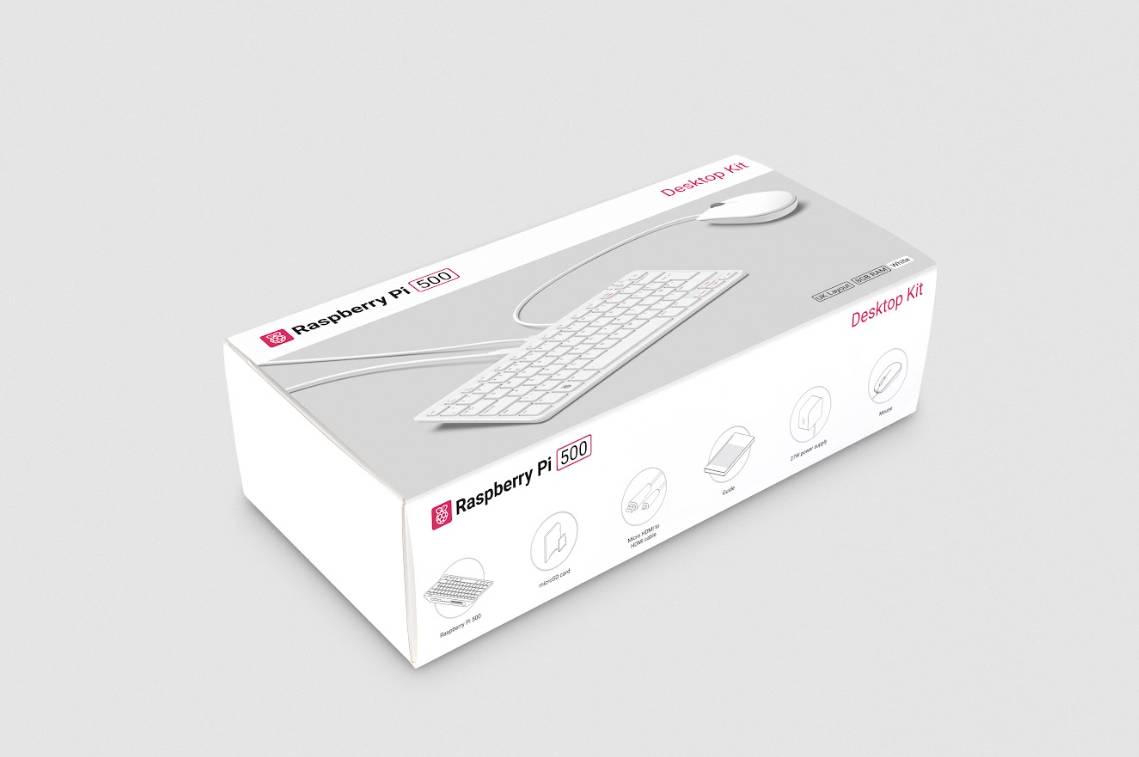 Raspberry Pi 500 (QWERTY / US) - Kit, inclusief muis, EU voeding, boek, kabel en 32Gb SD-kaart-0