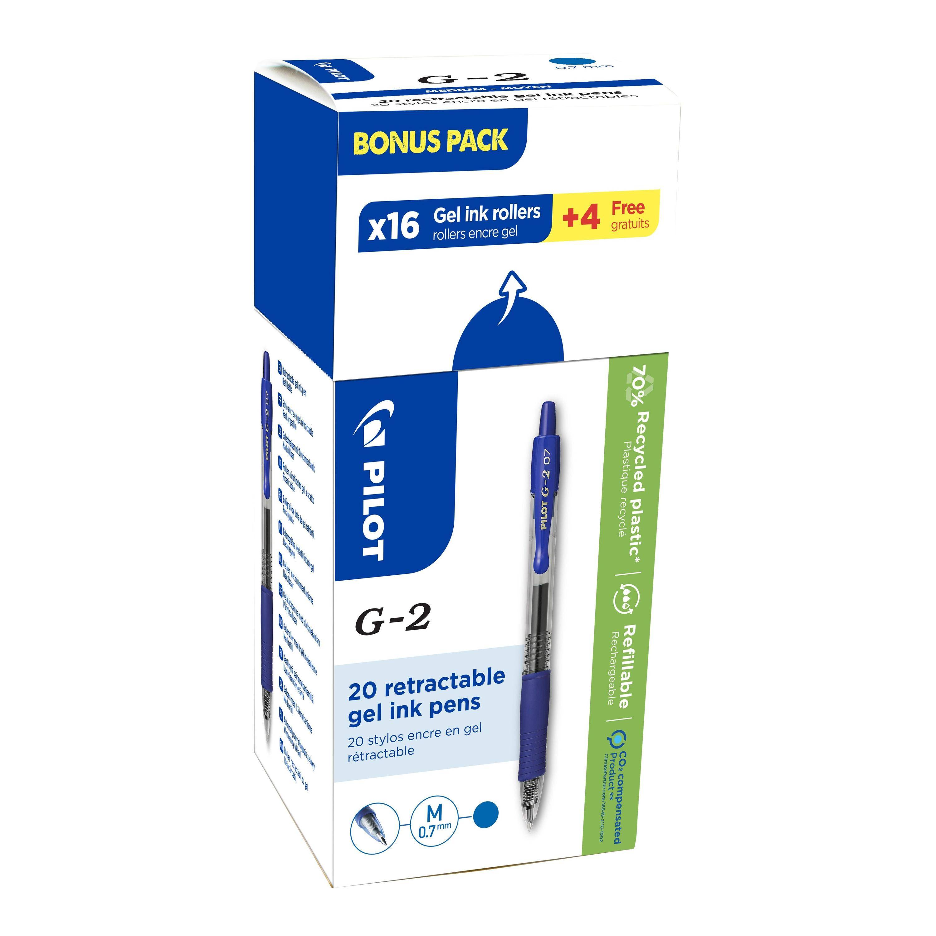Gelschrijver PILOT BL-G2-7 medium blauw 16+4 gratis-0