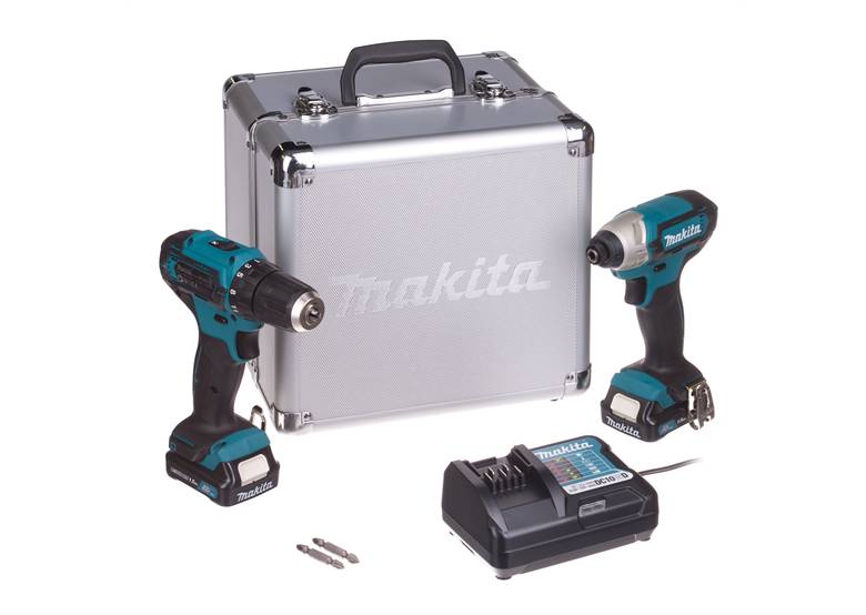 Makita 12V Combo Gereedschapsset (DF333D + TD110D) met Accu's CLX224X-1