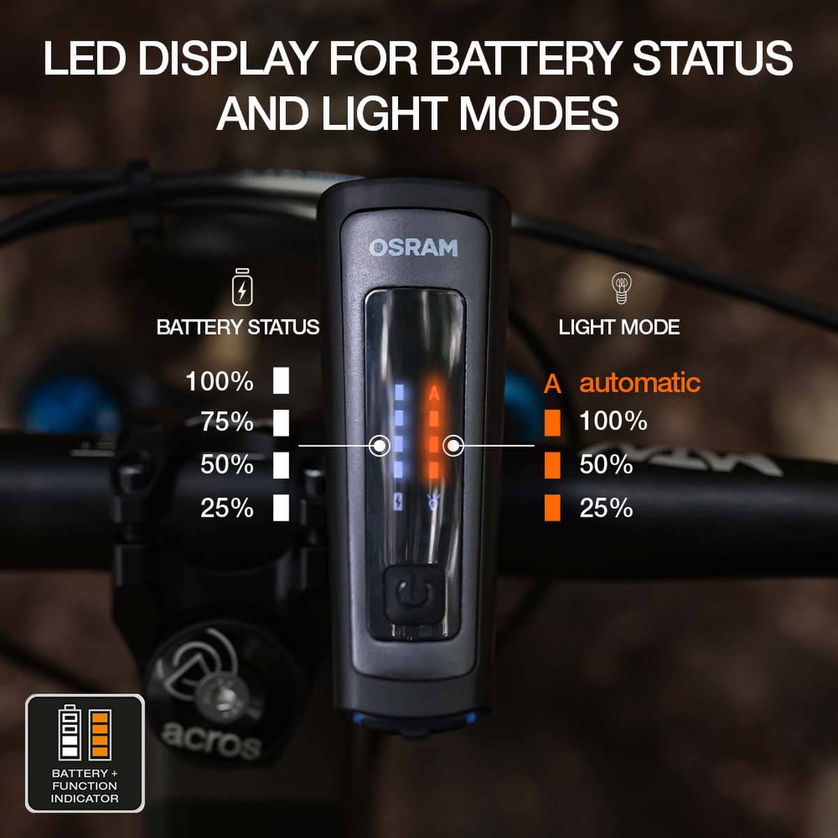Osram LEDs Bike Race verlichtingsset & remlichtfunctie 100 LUX Oplaadbaar-4