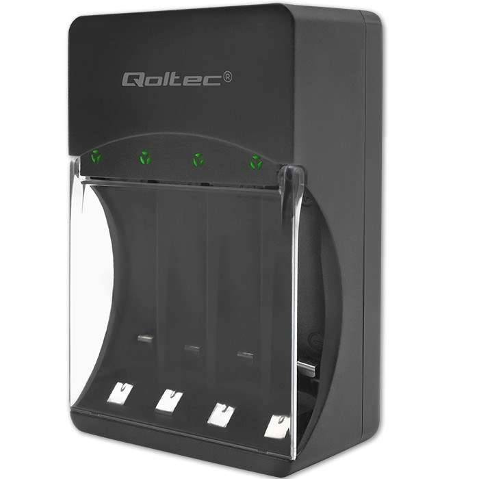 QOLTEC QOLTEC-50653 Lader: microprocessor; Ni-Cd,Ni-MH; Maat: AA,AAA,R03,R6; 300mA - 1 stuk-0