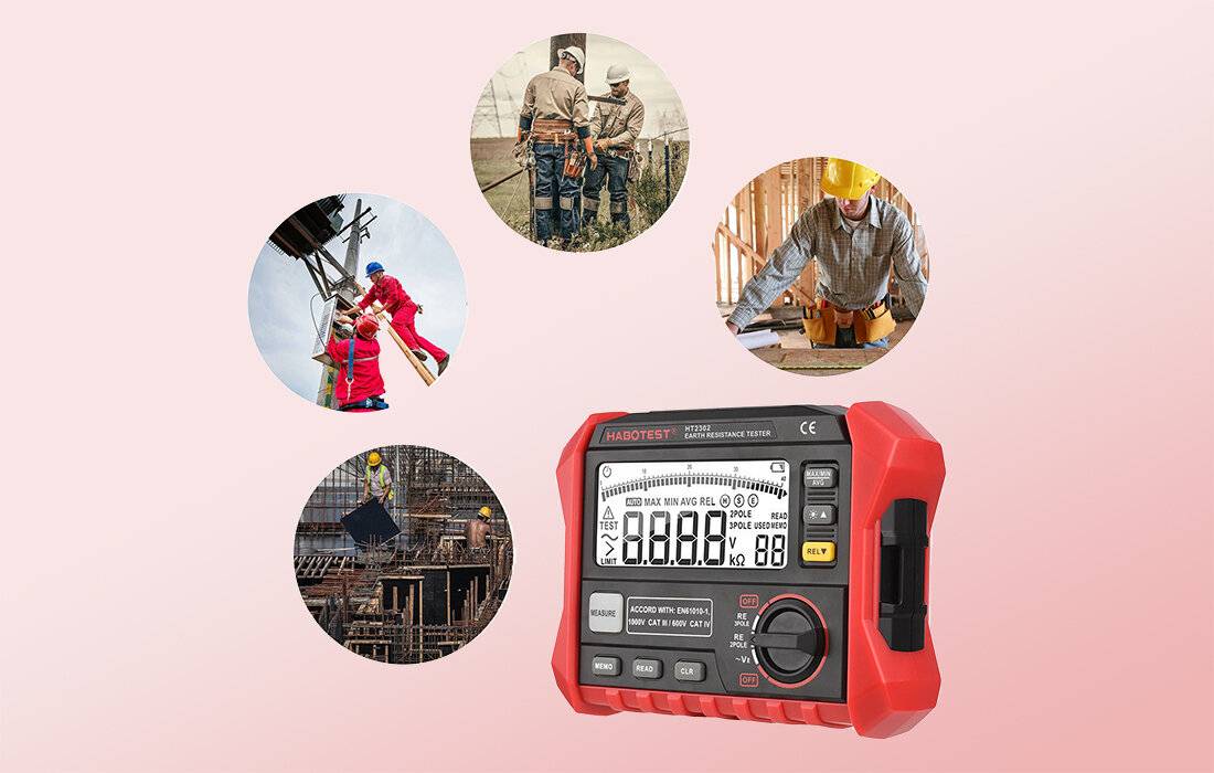 Bekroonde afbeelding voor Habotest - HT2302 - Erdungswiderstandsmessgerät Habotest HT2302