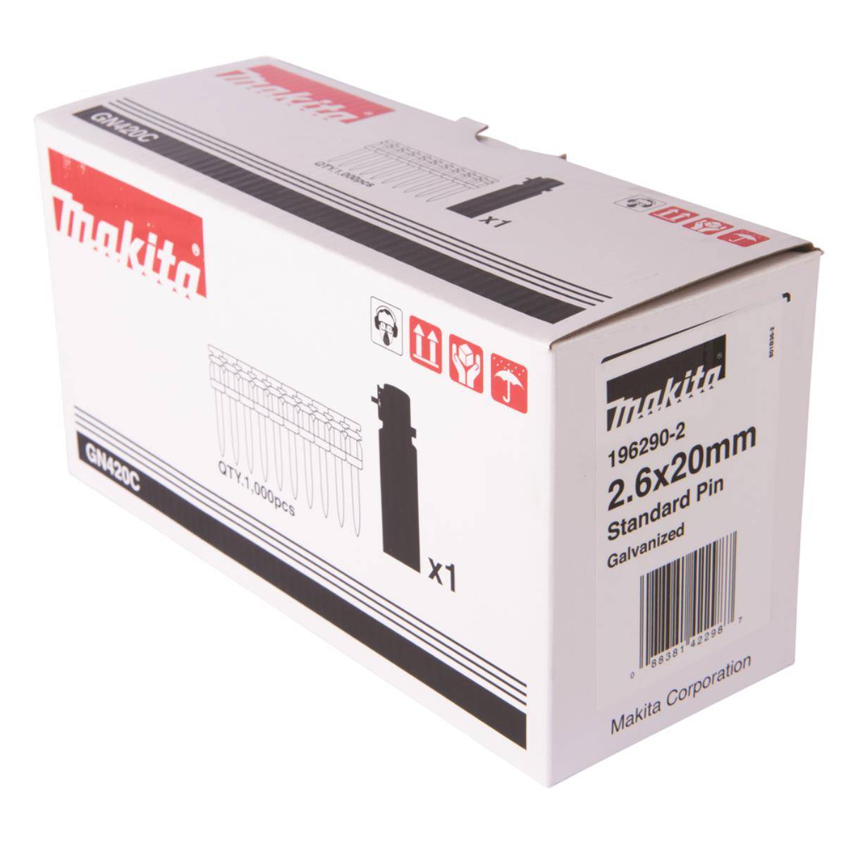Makita Betonnagel 2,6x20mm + Gas - 196290-2-1