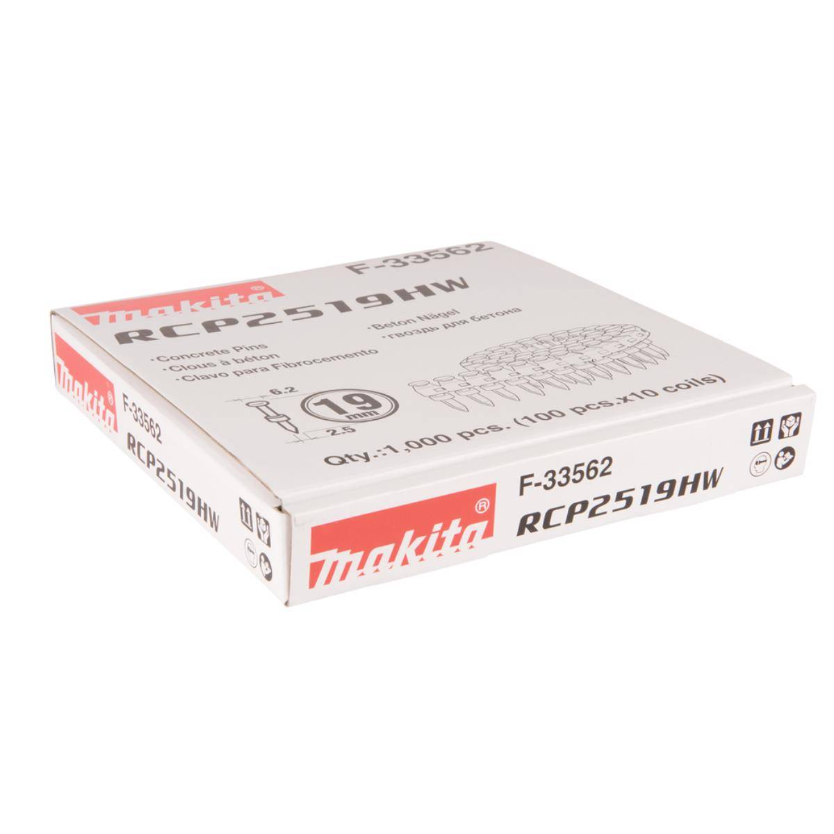 Makita Betonnagel 2,5X19mm - Gegalvaniseerd - F-33562-1