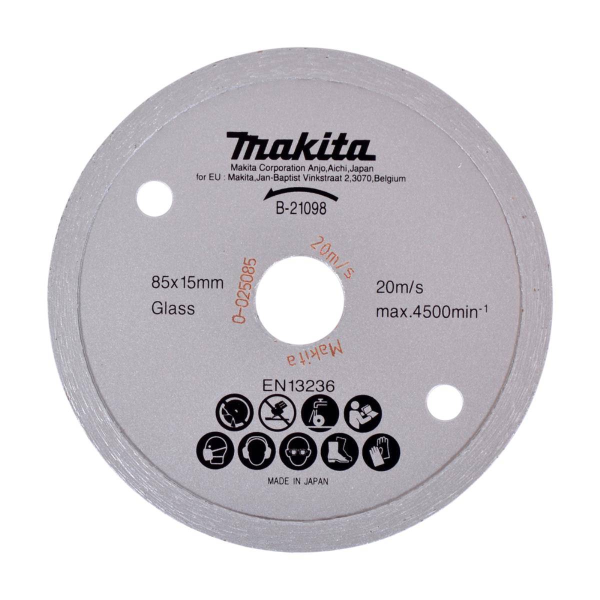 Makita Diamantschijf 85X15X1,8 Glas/Marmer-0