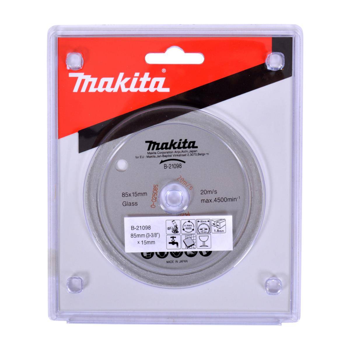 Makita Diamantschijf 85X15X1,8 Glas/Marmer-1