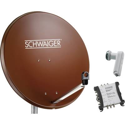 Schwaiger SPI9962SET5 Satellietset zonder receiver Aantal gebruikers: 6 80 cm
