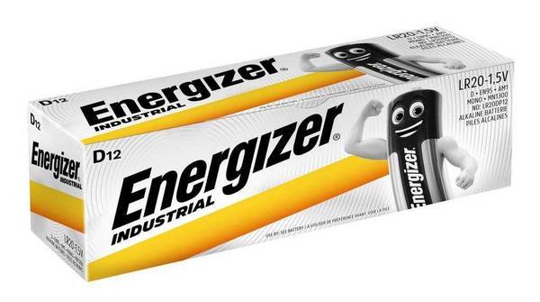 ENR Energizer Industrial Wegwerpbatterij D LR20 Alkaline 1,5 V 12 stuk(s)
