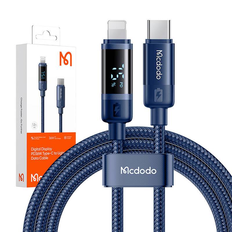 MCDODO Laadkabel USB-C naar Lightning 36W, 1,2 m-2