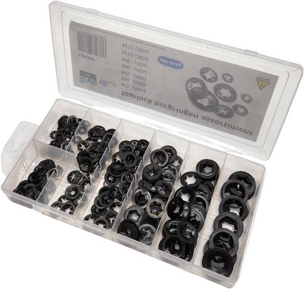 LB TOOLS Assortiment Starlock borgringen M3, M4, M5. M6, M8, M10, M12