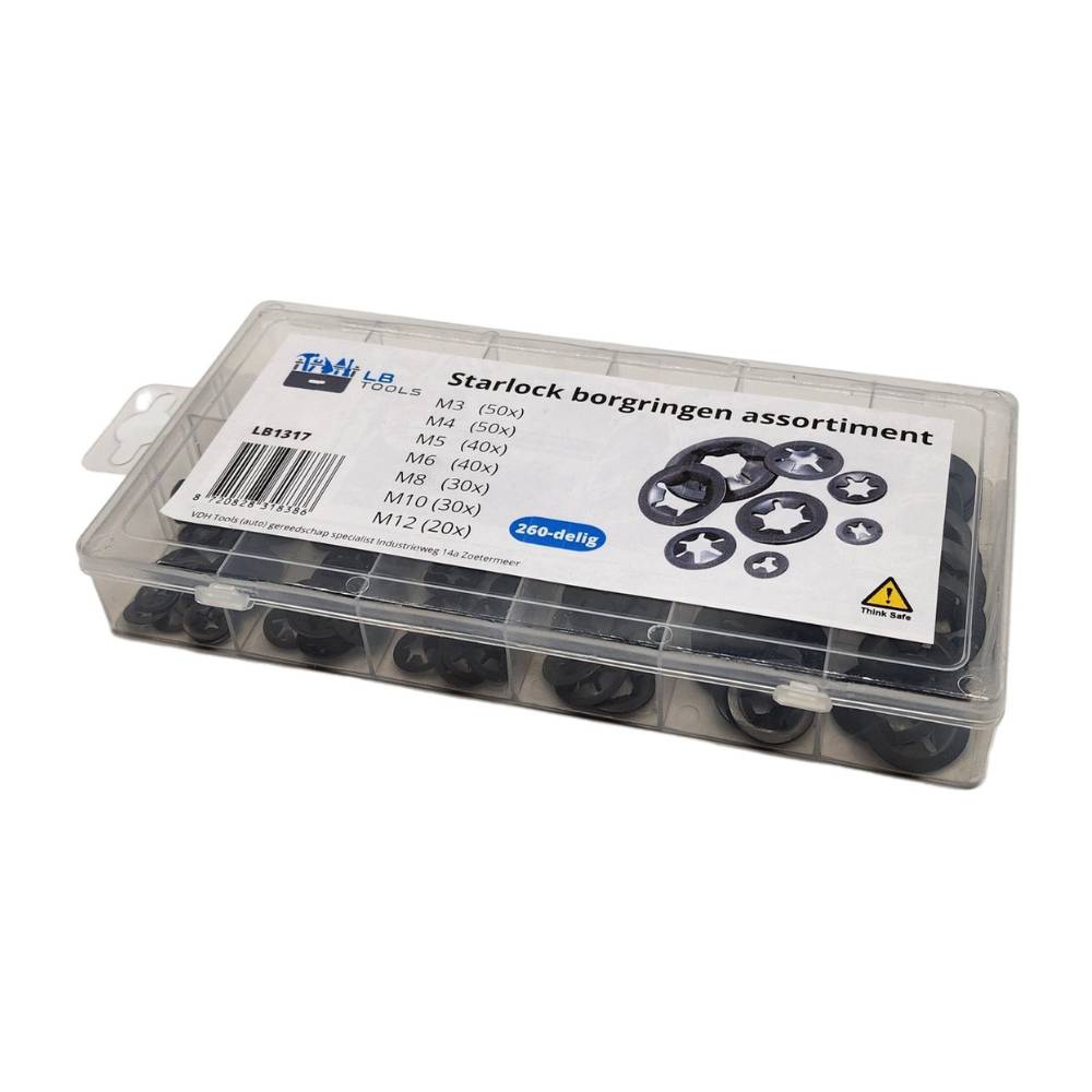 LB TOOLS Assortiment Starlock borgringen M3, M4, M5. M6, M8, M10, M12-2