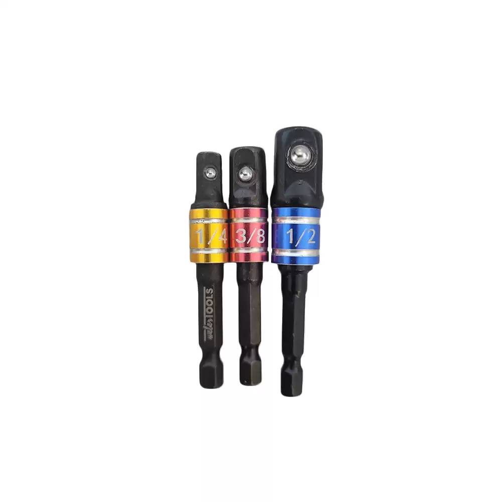 WEBER TOOLS Slagmoersleutel adapter set voor doppen kleurgecodeerd-0