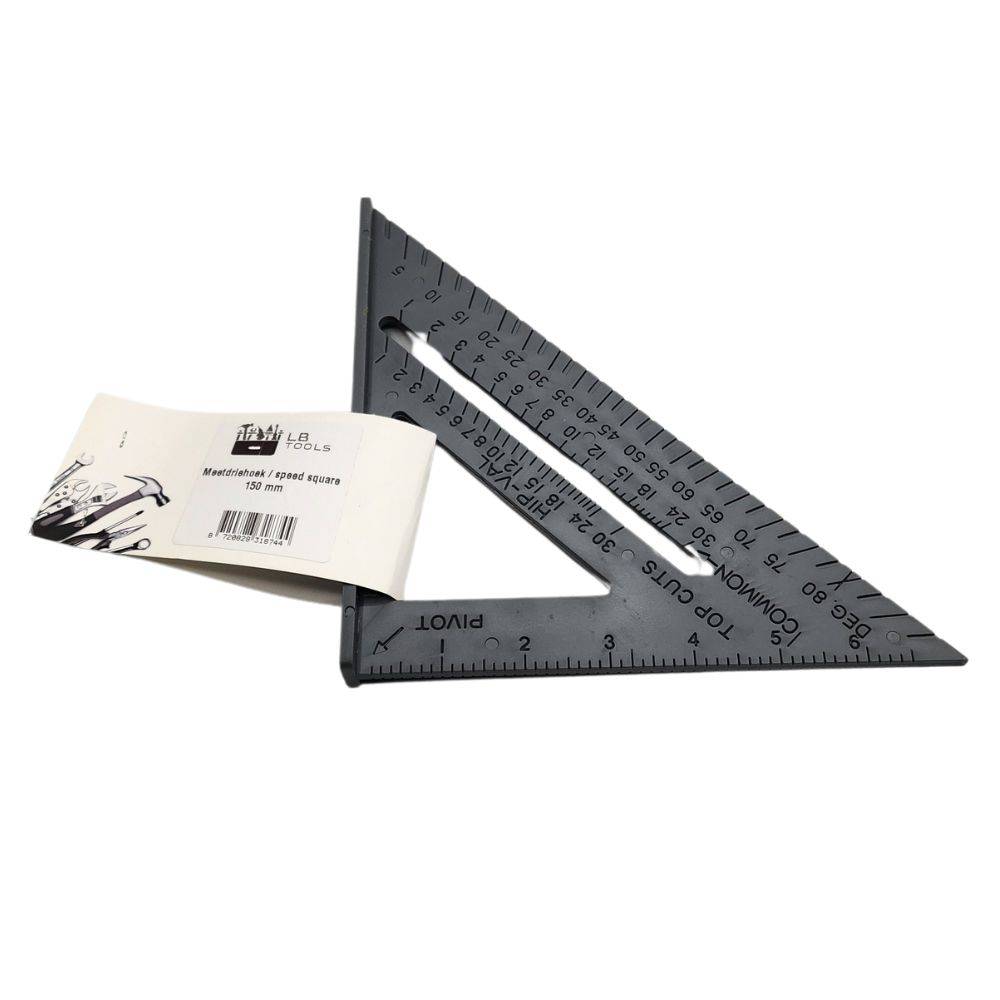 LB TOOLS Meetdriekhoek speed square 150mm-3