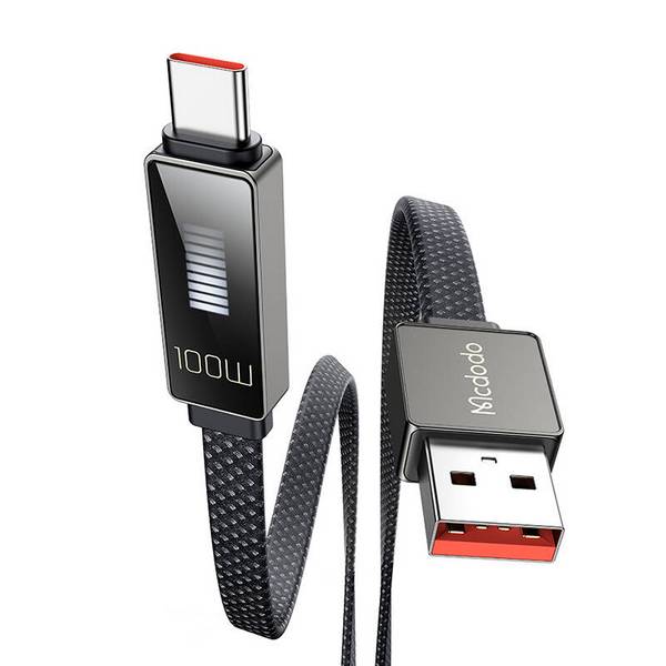 MCDODO Laadkabel USB to USB-C met display 1.2m