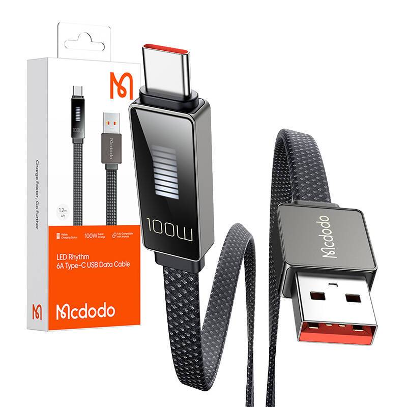 MCDODO Laadkabel USB to USB-C met display 1.2m-2