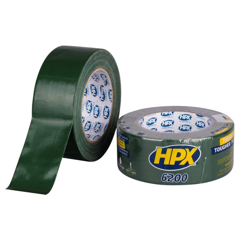 HPX 6200 Repair Duct tape groen 48mm x 25 meter-0