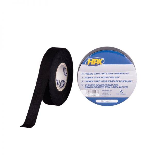 HPX Linnentape voor kabelbescherming 19mm x 25m